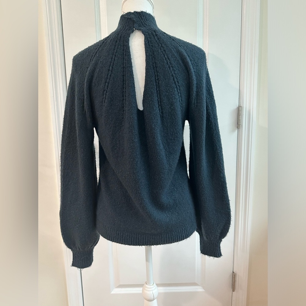 Bb Dakota Navy Turtleneck Sweater With Open Back … - image 8